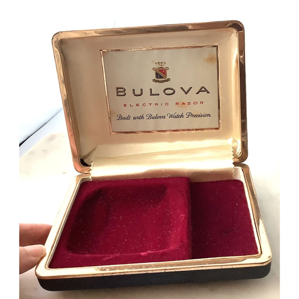 Bulova Vintage Box for Electric Razor Display Case Rare